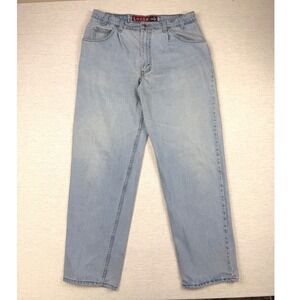 Vintage Levi's SilverTab Loose Fit Baggy Light Wash Denim Jeans Mens W36 L32